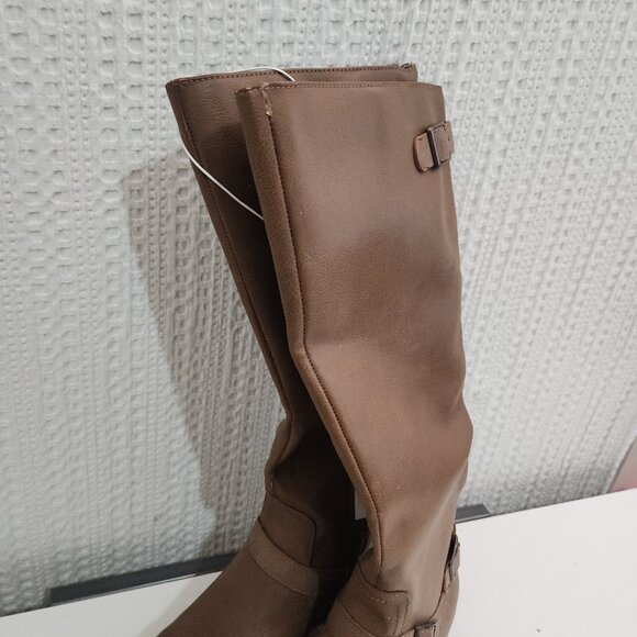 Target Mossimo Light Brown Heels Boots Women's Size 9.5 NEW - Picture 4 of 13